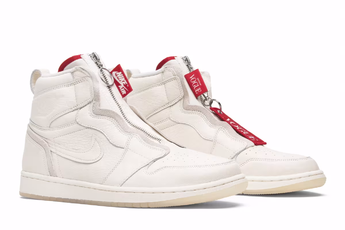 Anna Wintour x Women's Air Jordan 1 High Zip Sail, view 9