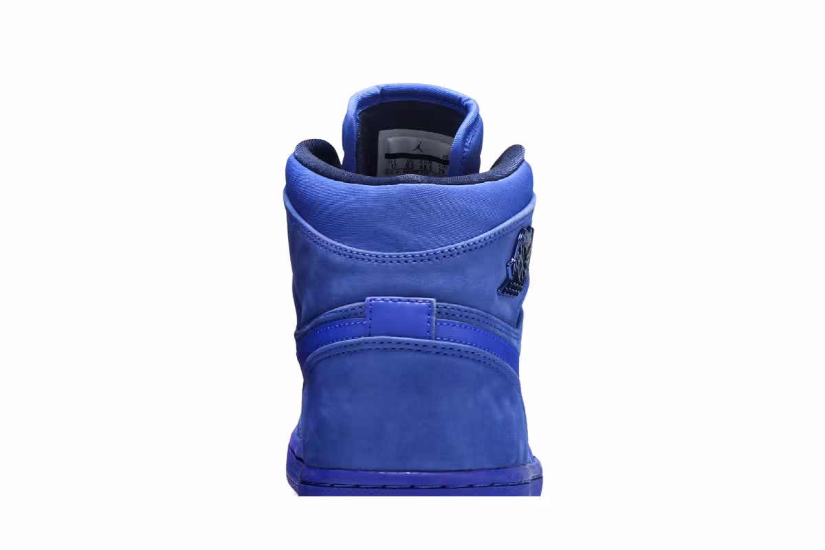 Women's Air Jordan 1 High Premium Blue Suede, view 8