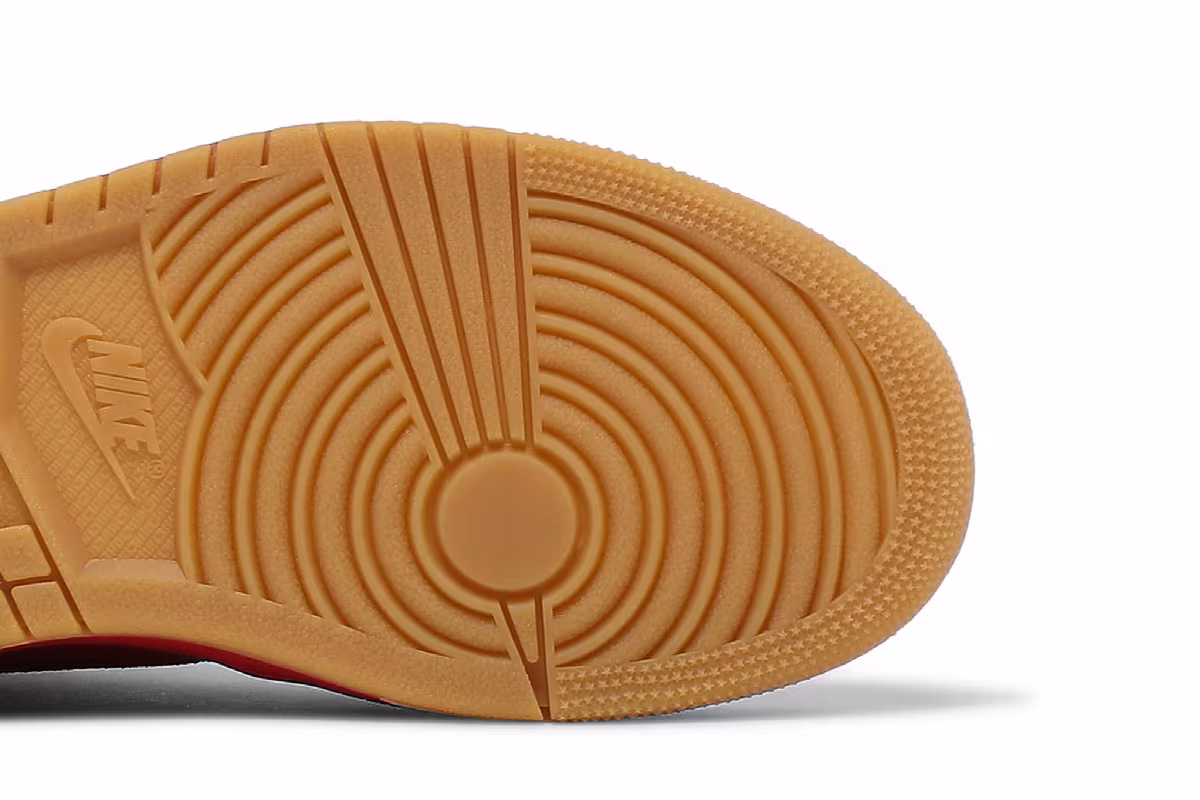 Women's Air Jordan 1 High Premium Dipped Toe - Red, view 6