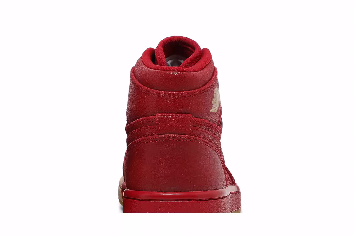 Women's Air Jordan 1 High Premium Dipped Toe - Red, view 8