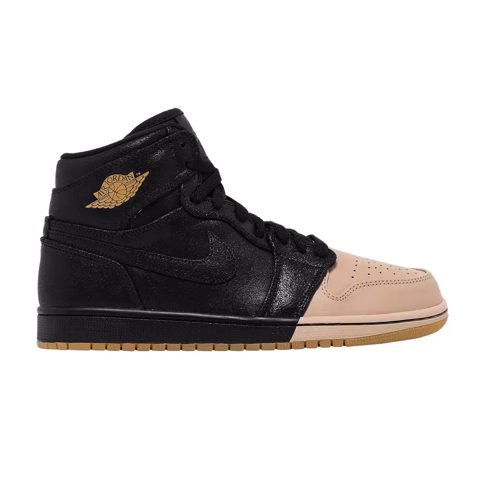 Women's Air Jordan 1 High Premium Dipped Toe - Black