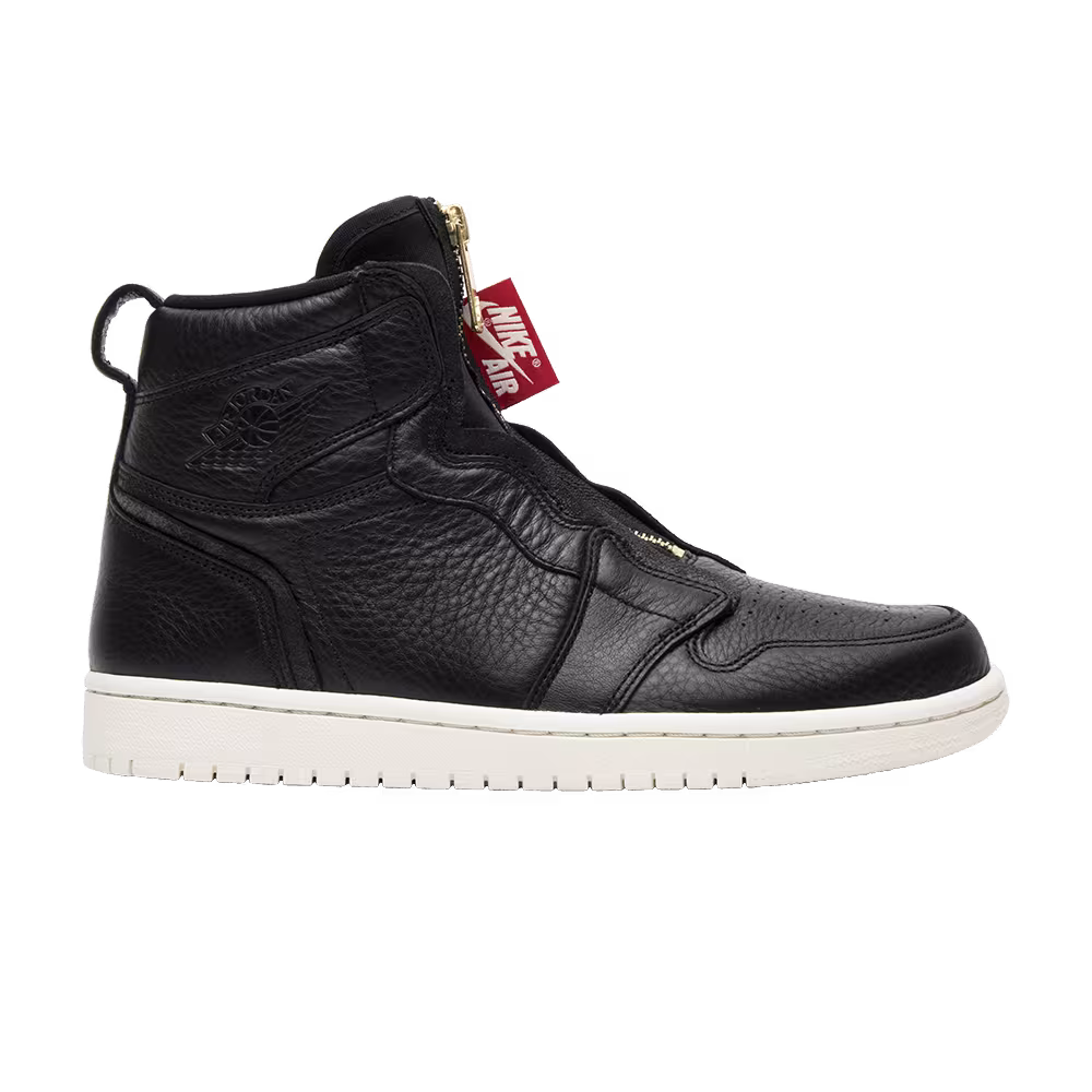 Women's Air Jordan 1 High Zip Black