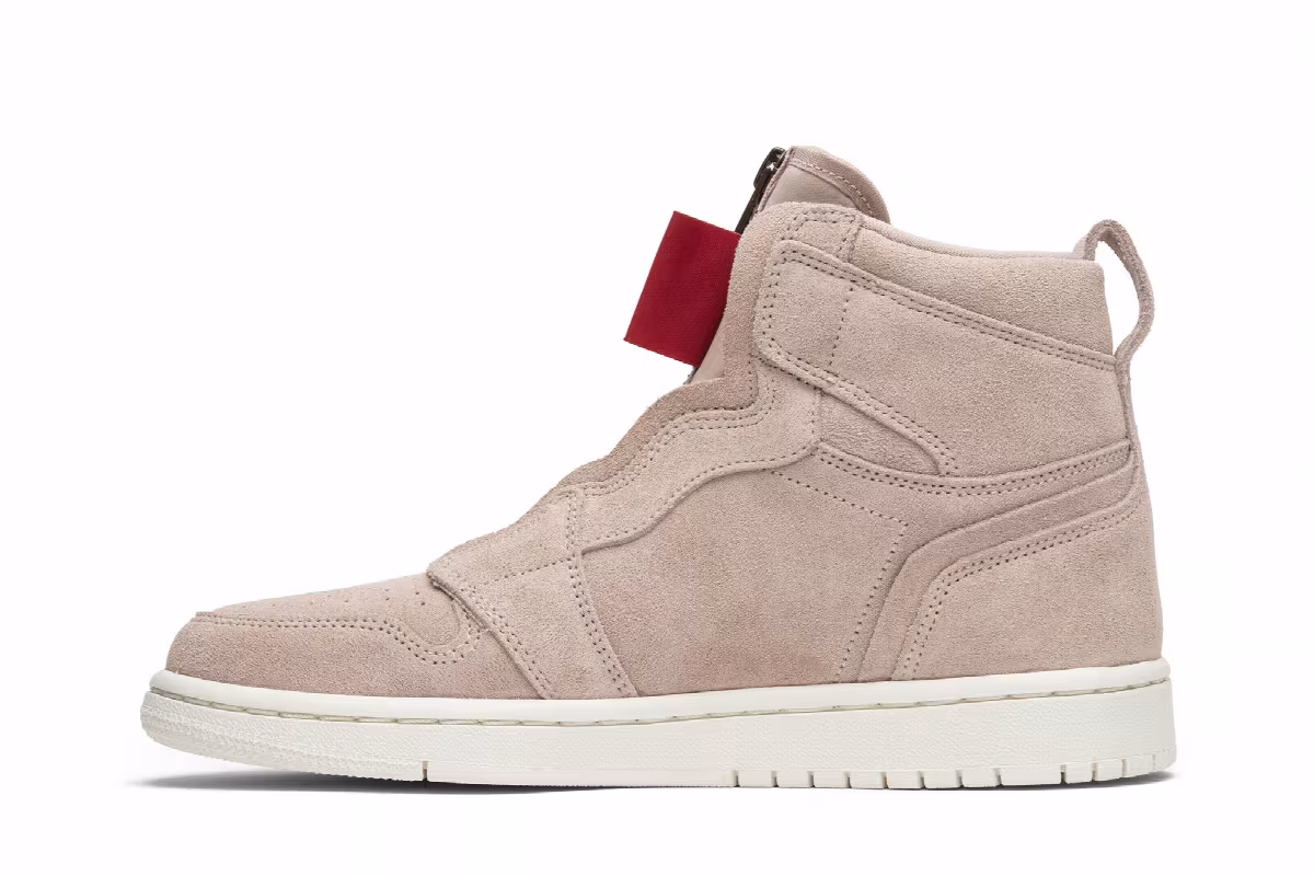 Women's Air Jordan 1 High Zip Partical Beige, view 4