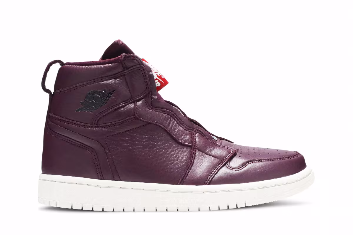 Women's Air Jordan 1 High Zip Bordeaux, view 2