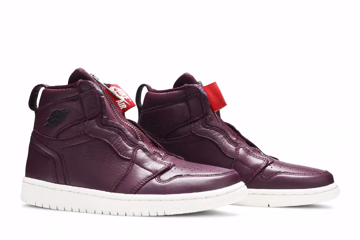 Women's Air Jordan 1 High Zip Bordeaux, view 9