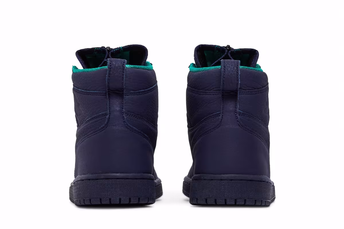 Women's Air Jordan 1 High Zip Blackened Blue, view 7
