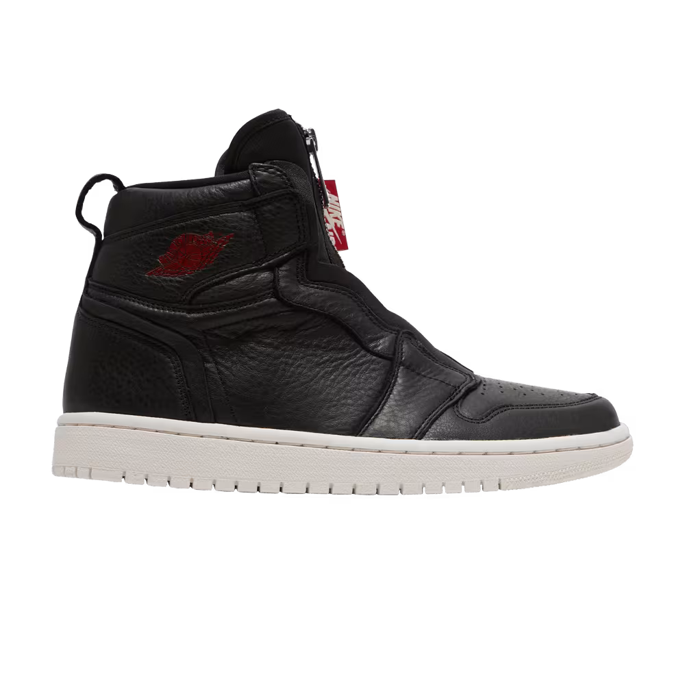 Women's Air Jordan 1 High Zip Black