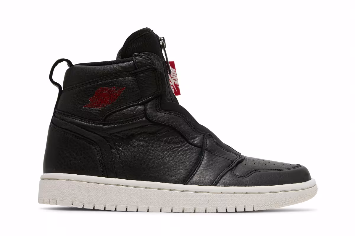 Women's Air Jordan 1 High Zip Black, view 2