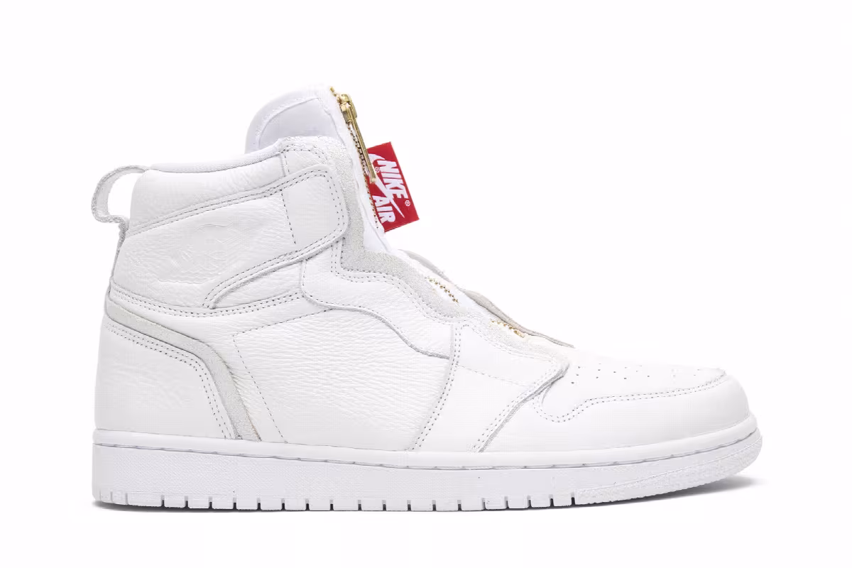 Women's Air Jordan 1 High Zip White, view 2