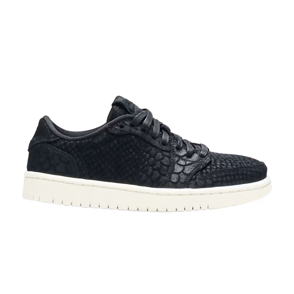 Women's Air Jordan 1 Low Black Python