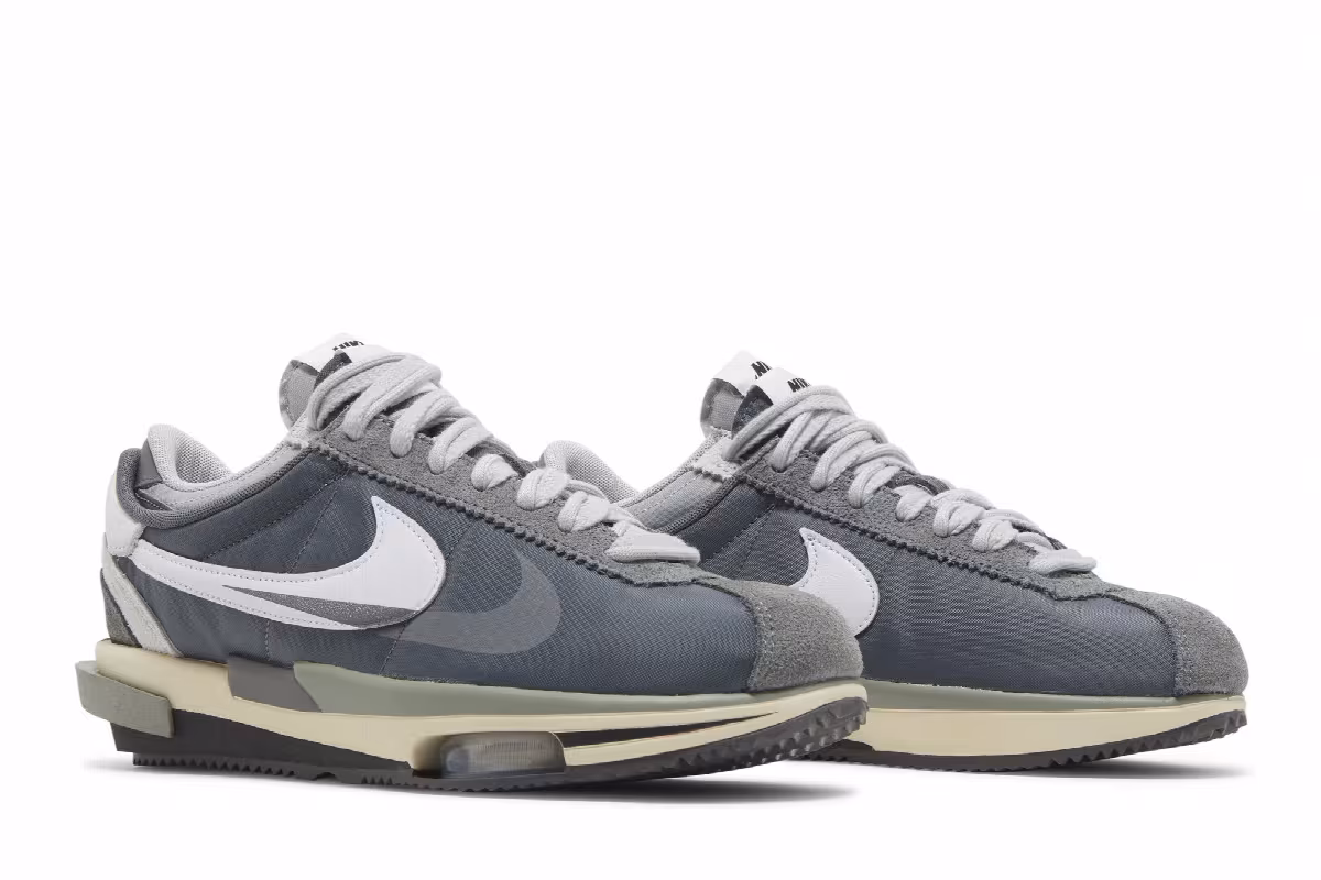 sacai x Nike Zoom Cortez SP Iron Grey, view 9