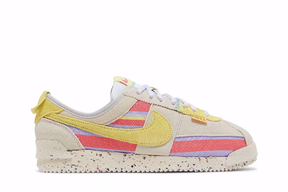Union LA x Nike Cortez SP Lemon Frost, view 2