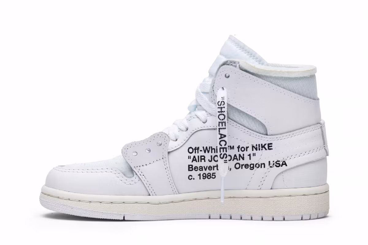 Off-White x Air Jordan 1 High OG BG White 2018, view 4