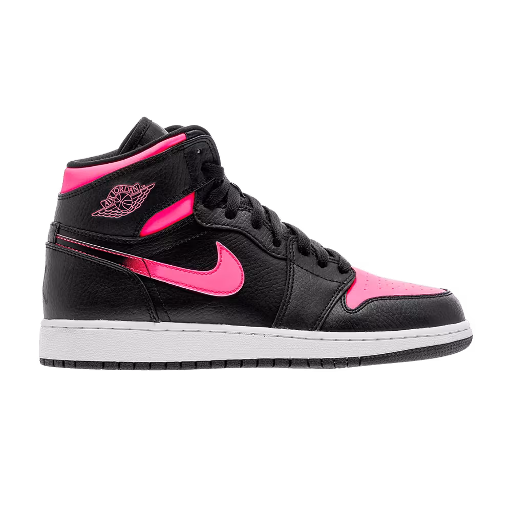 Air Jordan 1 High GS Black Hyper Pink
