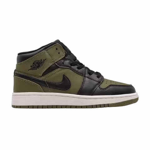 Air Jordan 1 Retro Mid GS 'Olive Canvas'