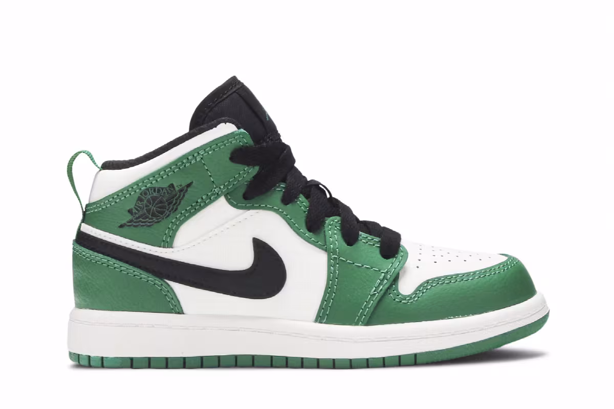 Air Jordan 1 Mid SE PS Pine Green, view 2