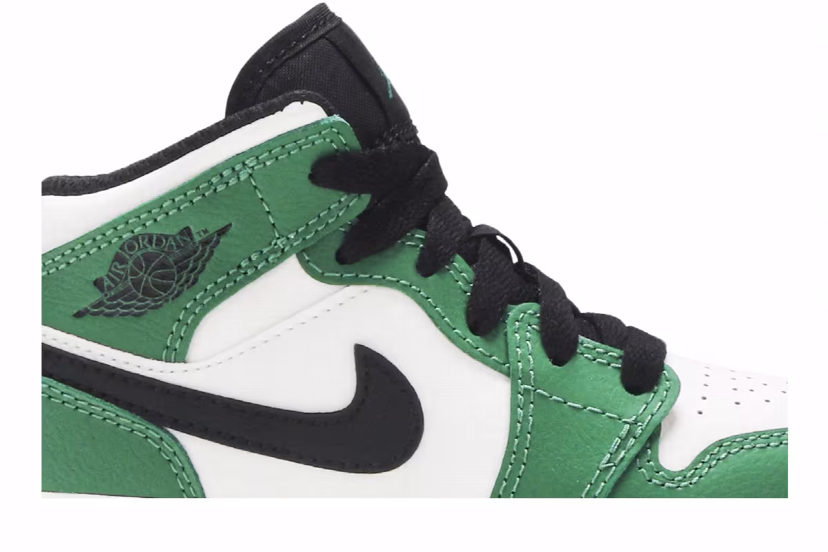 Air Jordan 1 Mid SE PS Pine Green, view 3