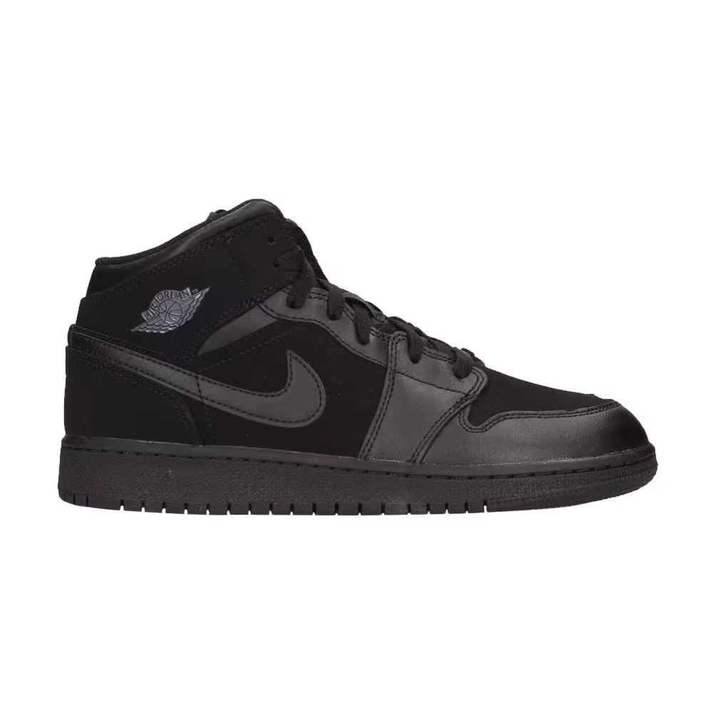 Air Jordan 1 Mid GS Black Dark Grey