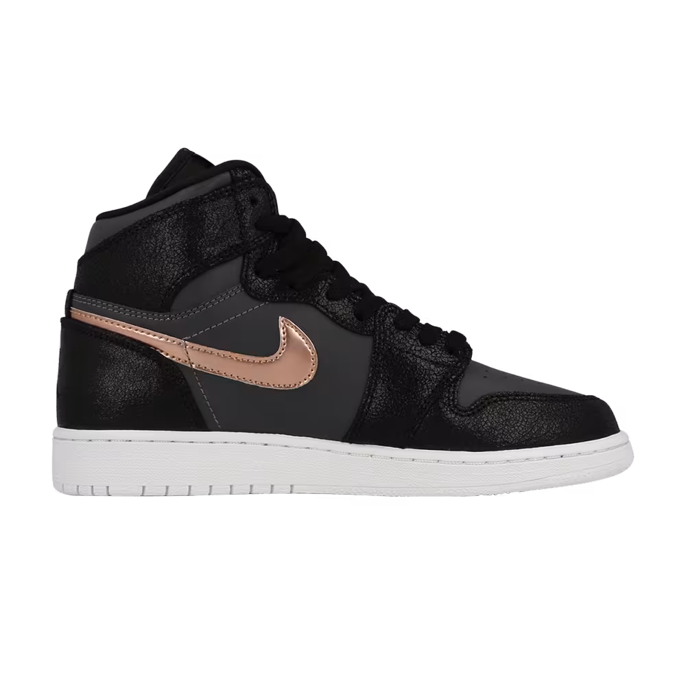 Air Jordan 1 High GS Black Metallic Red Bronze