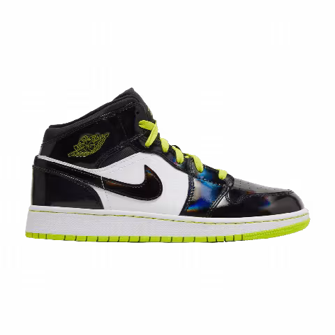 Air Jordan 1 Mid SE GS 'Black Cyber'