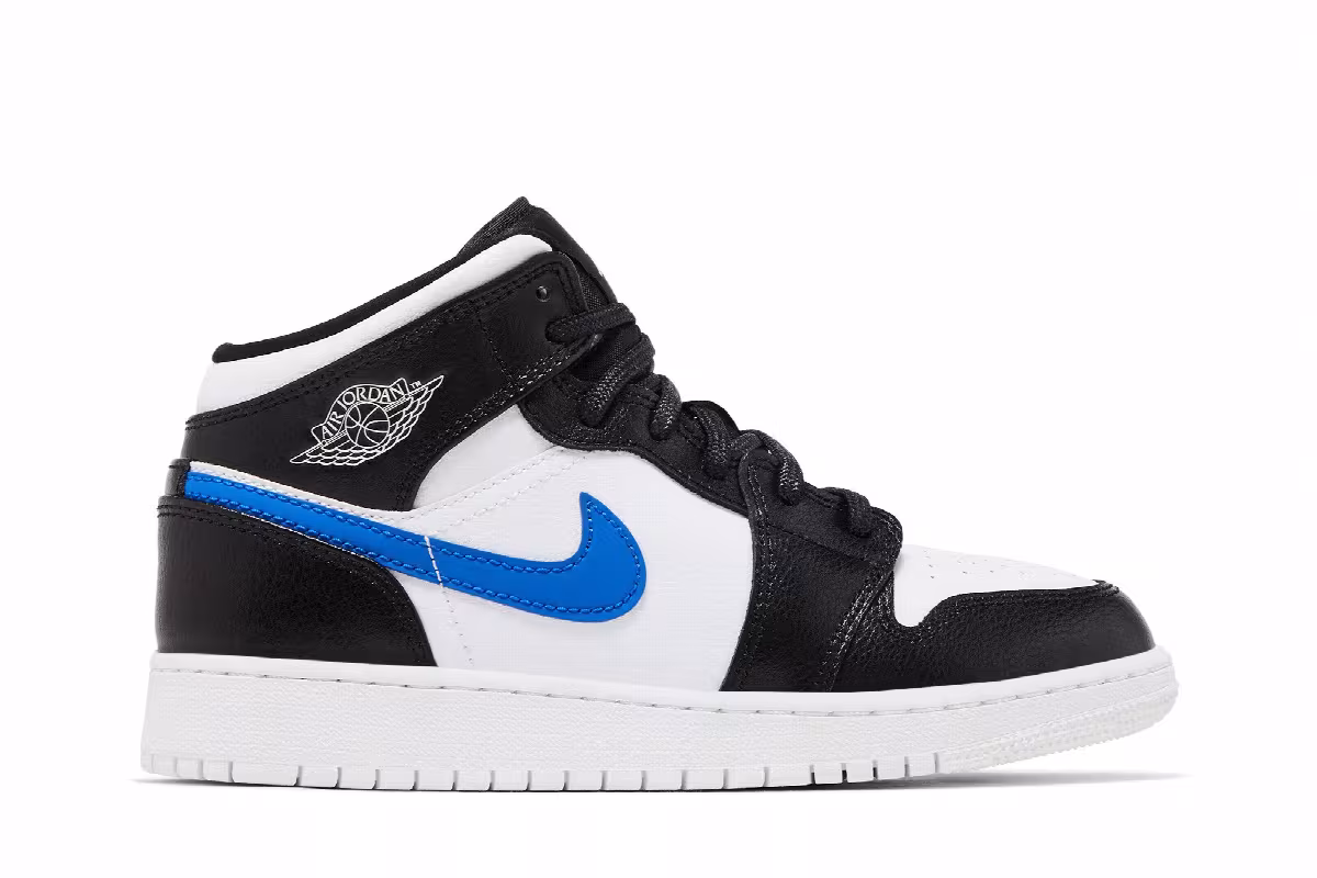 Air Jordan 1 Mid GS Multi-Color Swoosh, view 2