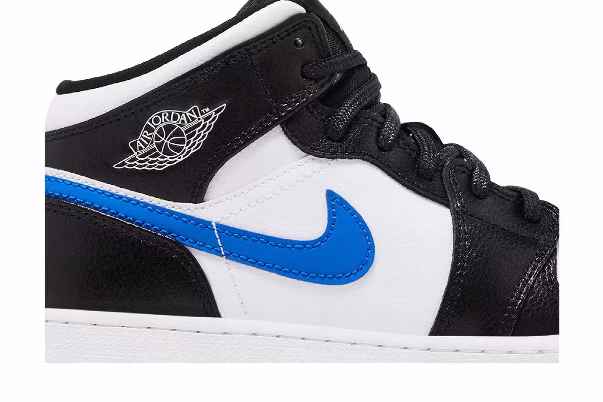 Air Jordan 1 Mid GS Multi-Color Swoosh, view 3
