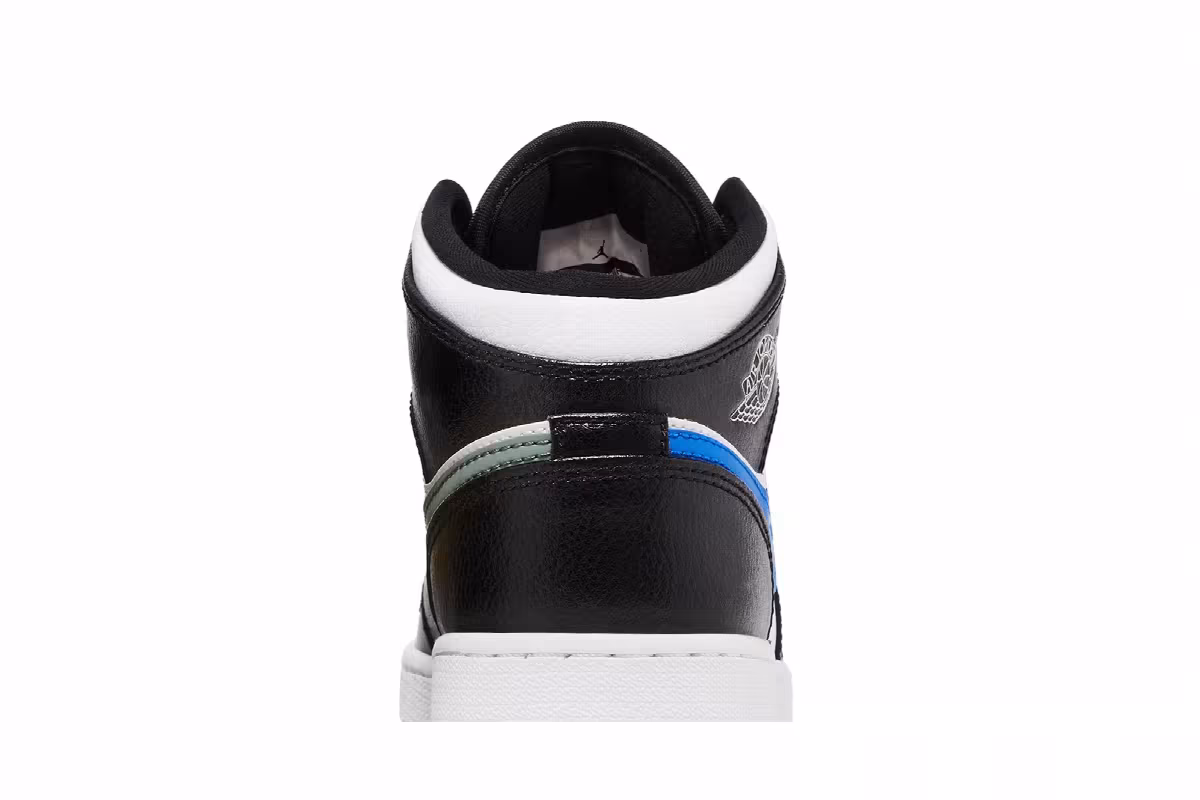 Air Jordan 1 Mid GS Multi-Color Swoosh, view 8