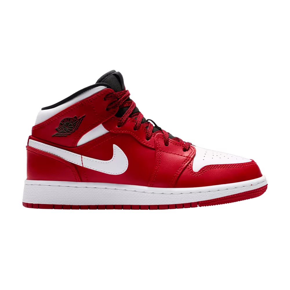 Air Jordan 1 Mid GS Gym Red White