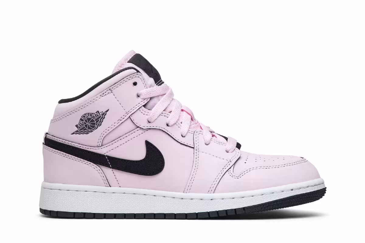 Air Jordan 1 Mid GS Pink Foam, view 2