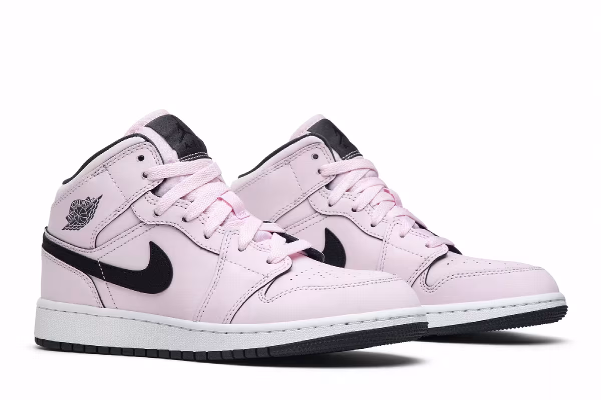 Air Jordan 1 Mid GS Pink Foam, view 9