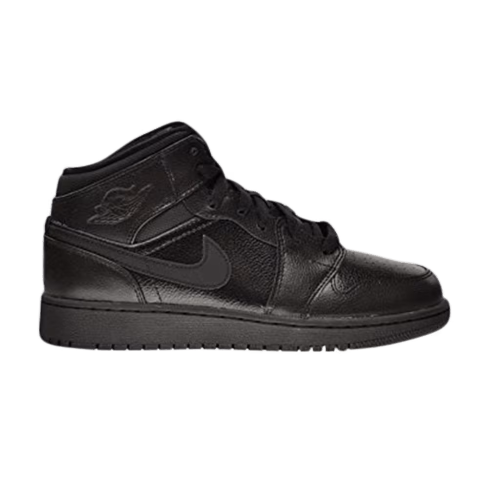 Air Jordan 1 Mid GS Triple Black