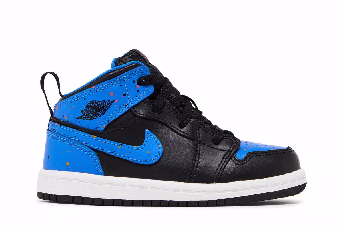 Air Jordan 1 Mid BT Royal Splatter, view 2