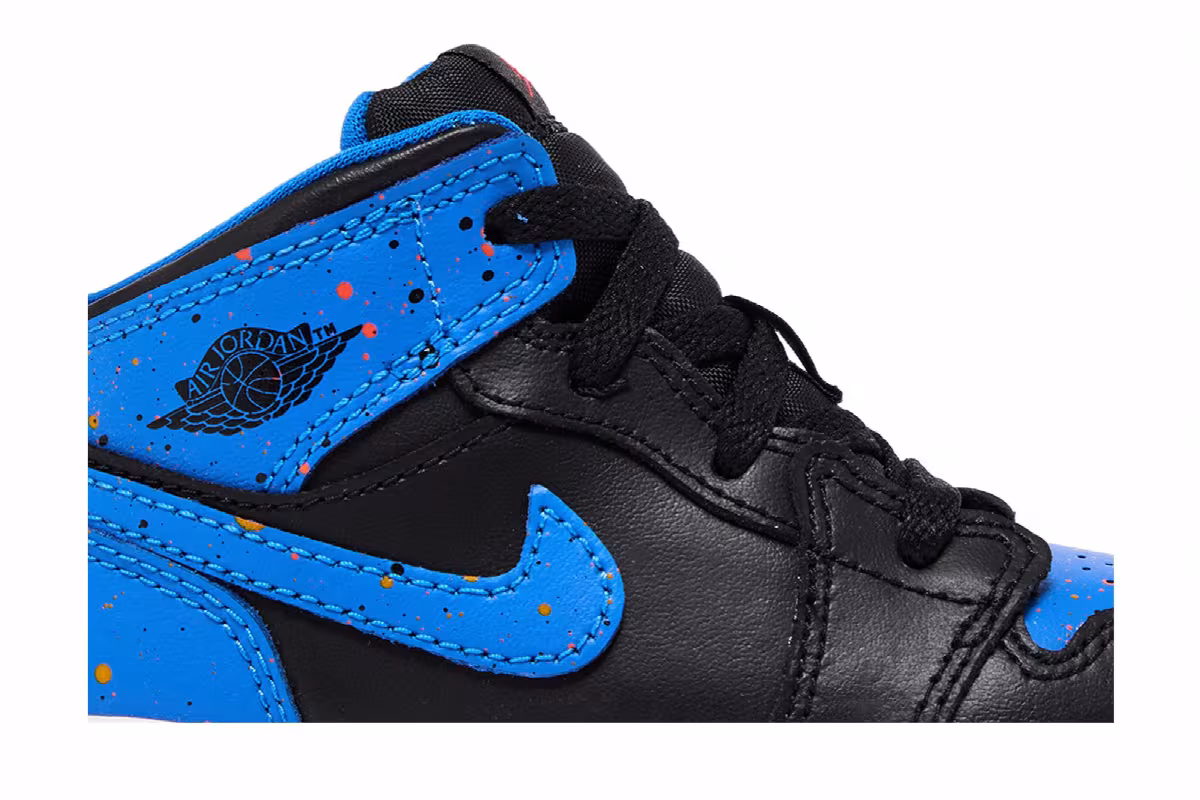Air Jordan 1 Mid BT Royal Splatter, view 3