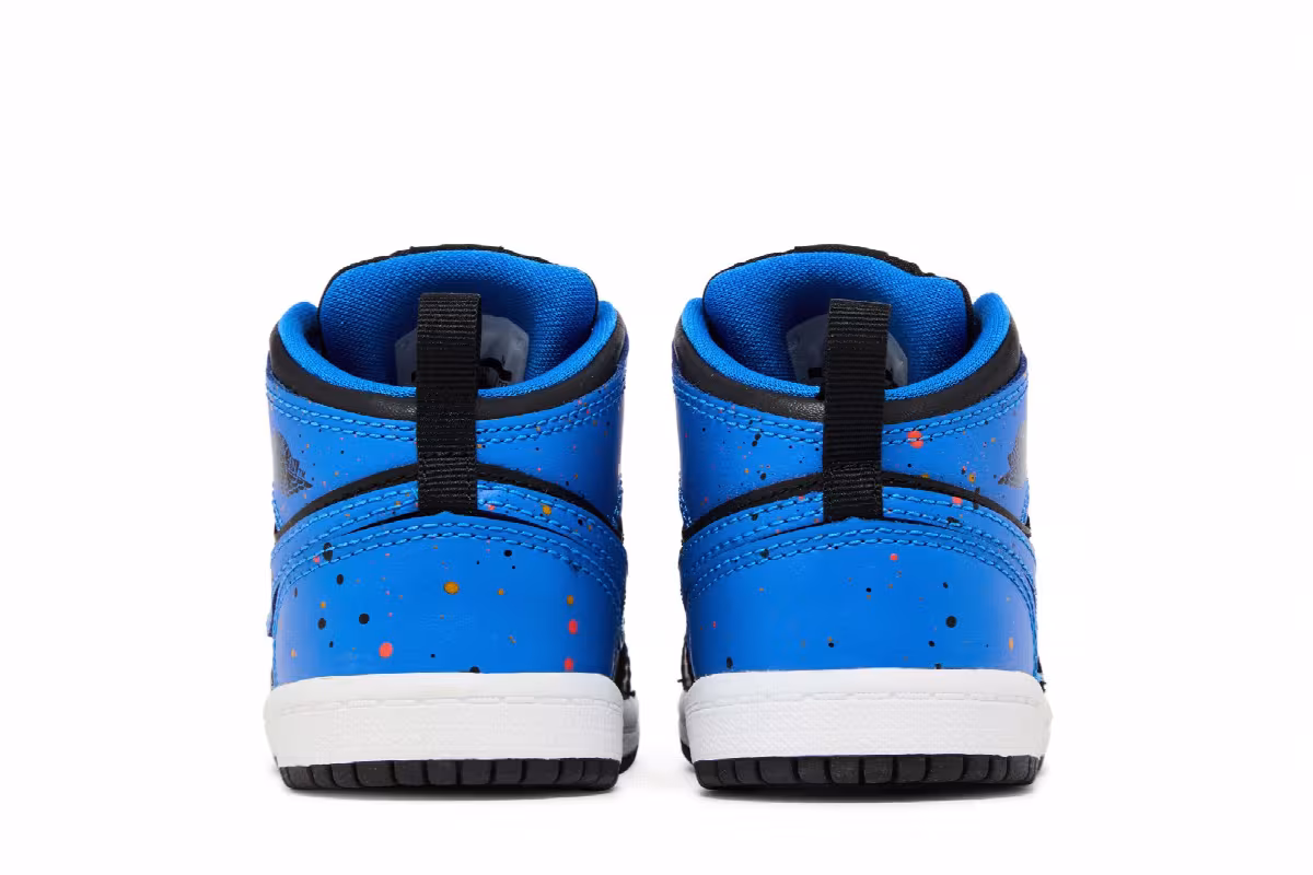 Air Jordan 1 Mid BT Royal Splatter, view 7