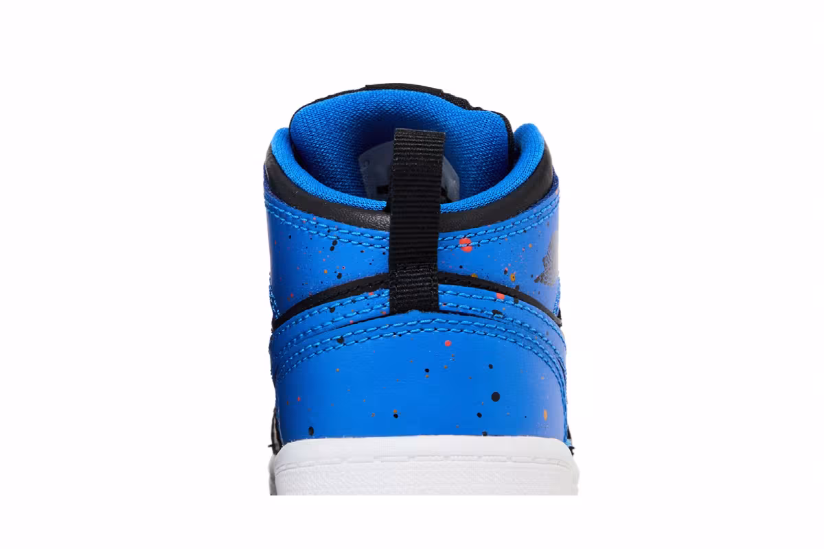 Air Jordan 1 Mid BT Royal Splatter, view 8