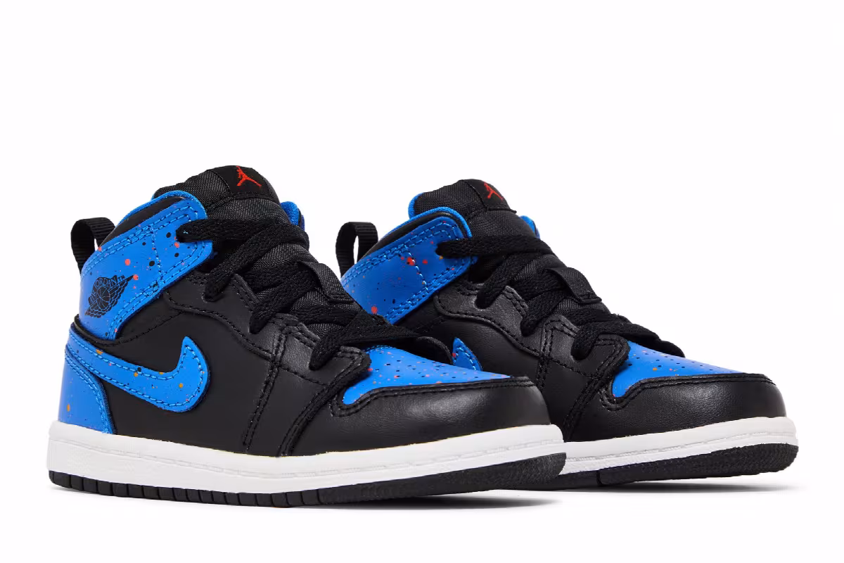 Air Jordan 1 Mid BT Royal Splatter, view 9