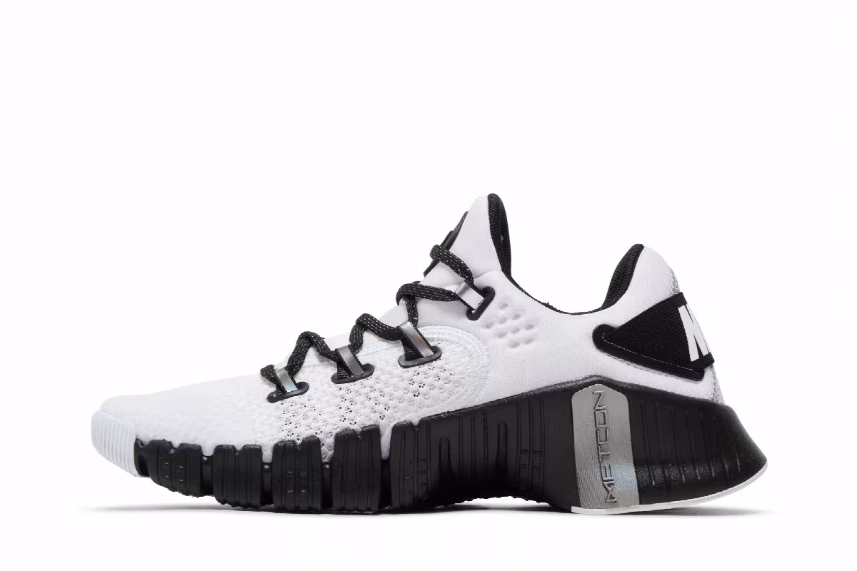 Nike Women's Free Metcon 4 Premium White Black Silver, view 4