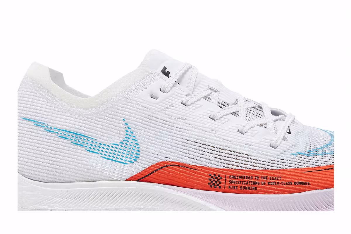 Nike Women's ZoomX Vaporfly Next% 2 White Rush Orange, view 3