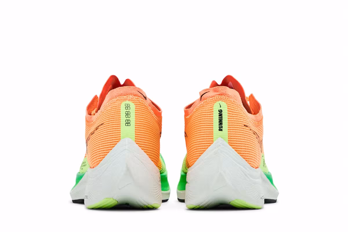 Nike Women's ZoomX Vaporfly Next% 2 Peach Cream Green Shock, view 7