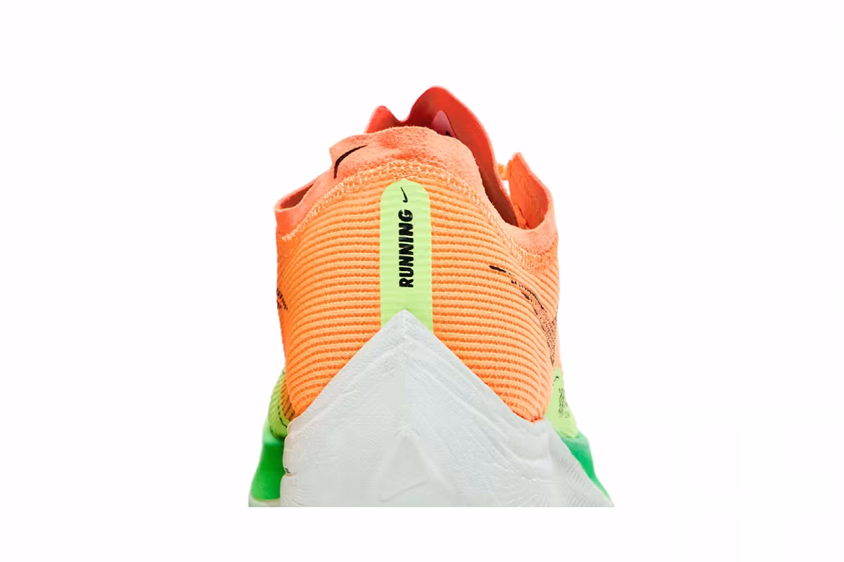 Nike Women's ZoomX Vaporfly Next% 2 Peach Cream Green Shock, view 8