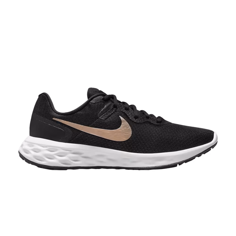 Nike Women's Revolution 6 Next Nature Black Metallic Copper Coin