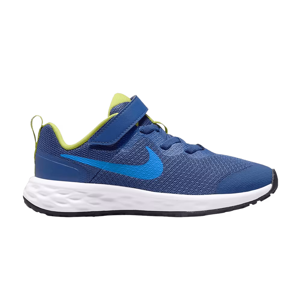 Nike Revolution 6 PS Mystic Navy Atomic Green