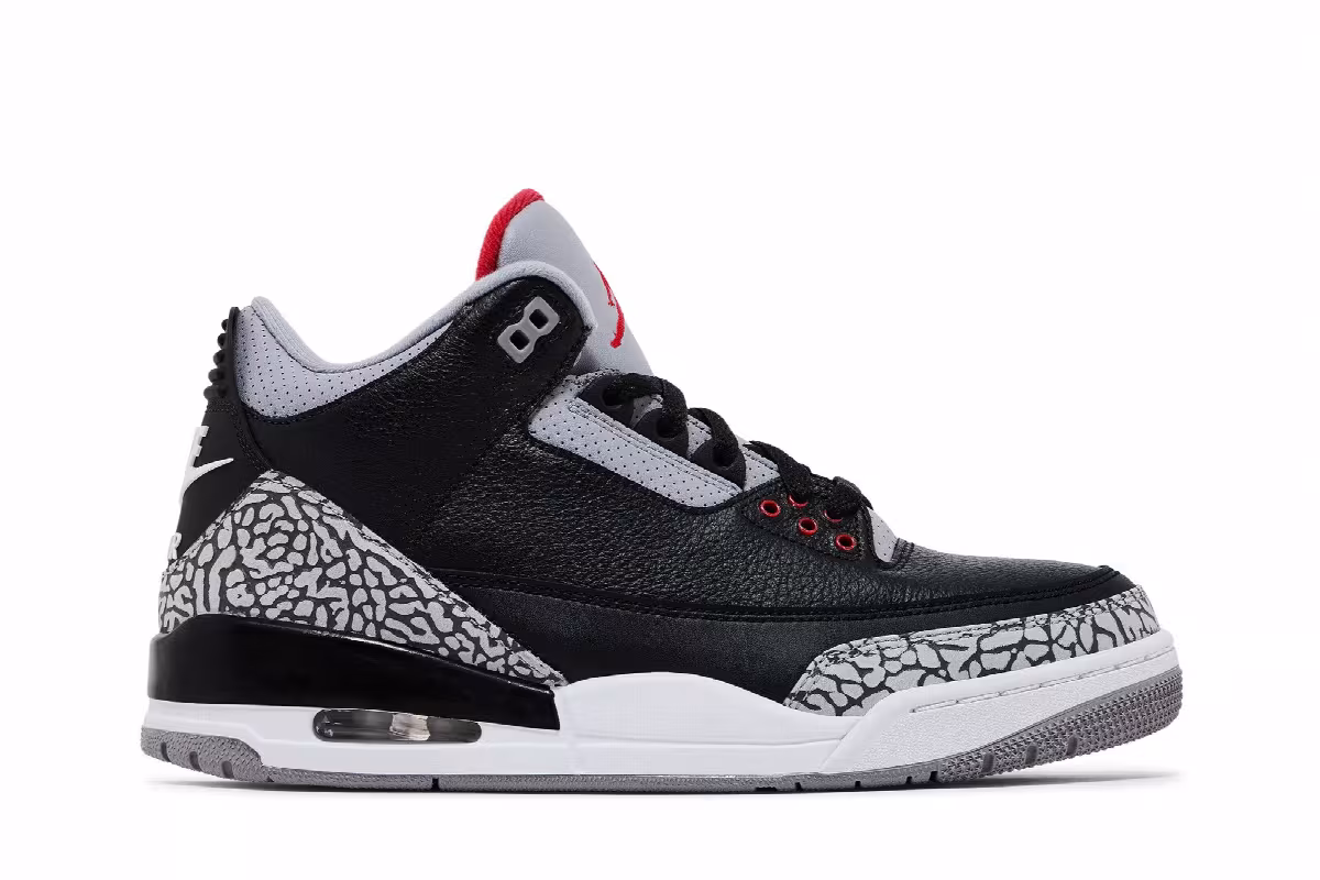 Air Jordan 3 OG Black Cement 2018, view 2
