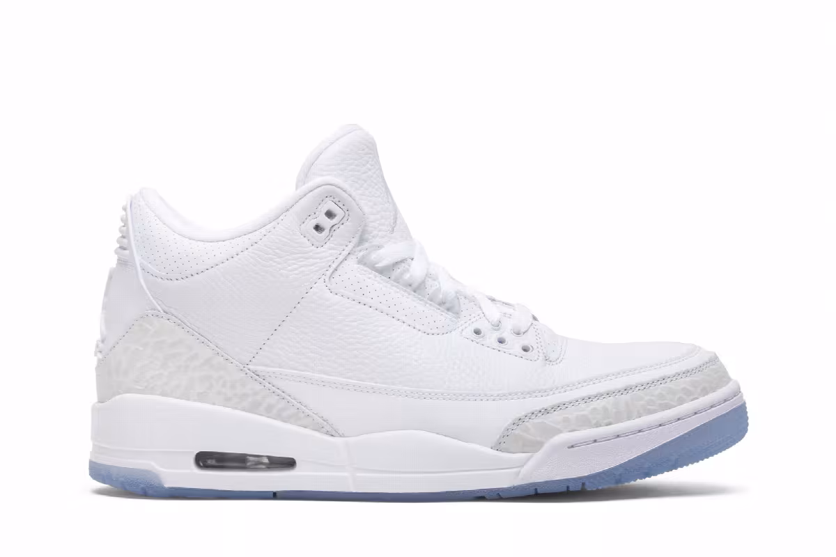 Air Jordan 3 Triple White, view 2
