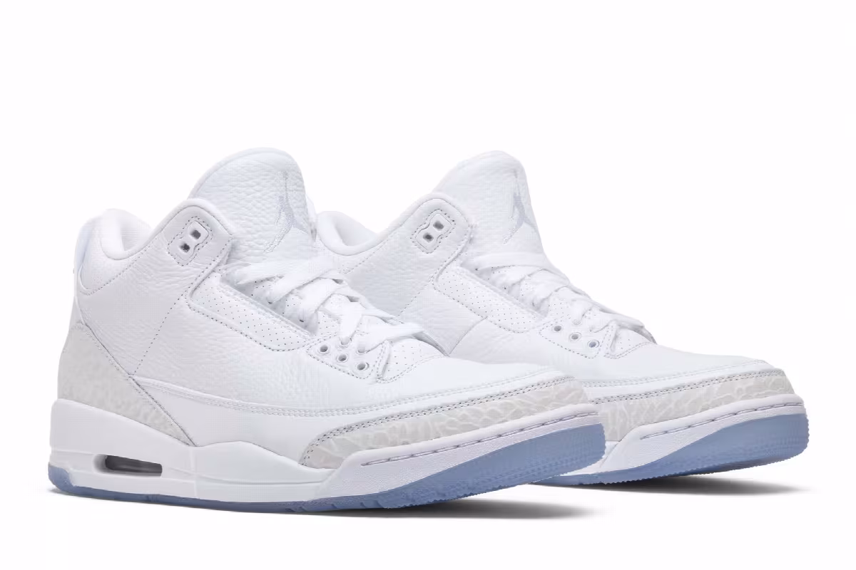 Air Jordan 3 Triple White, view 9