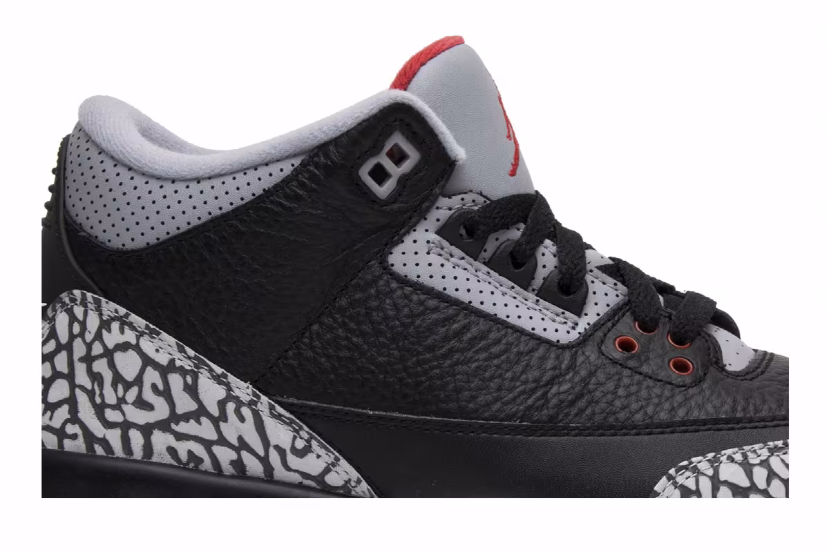 Air Jordan 3 OG BG Black Cement 2018, view 3