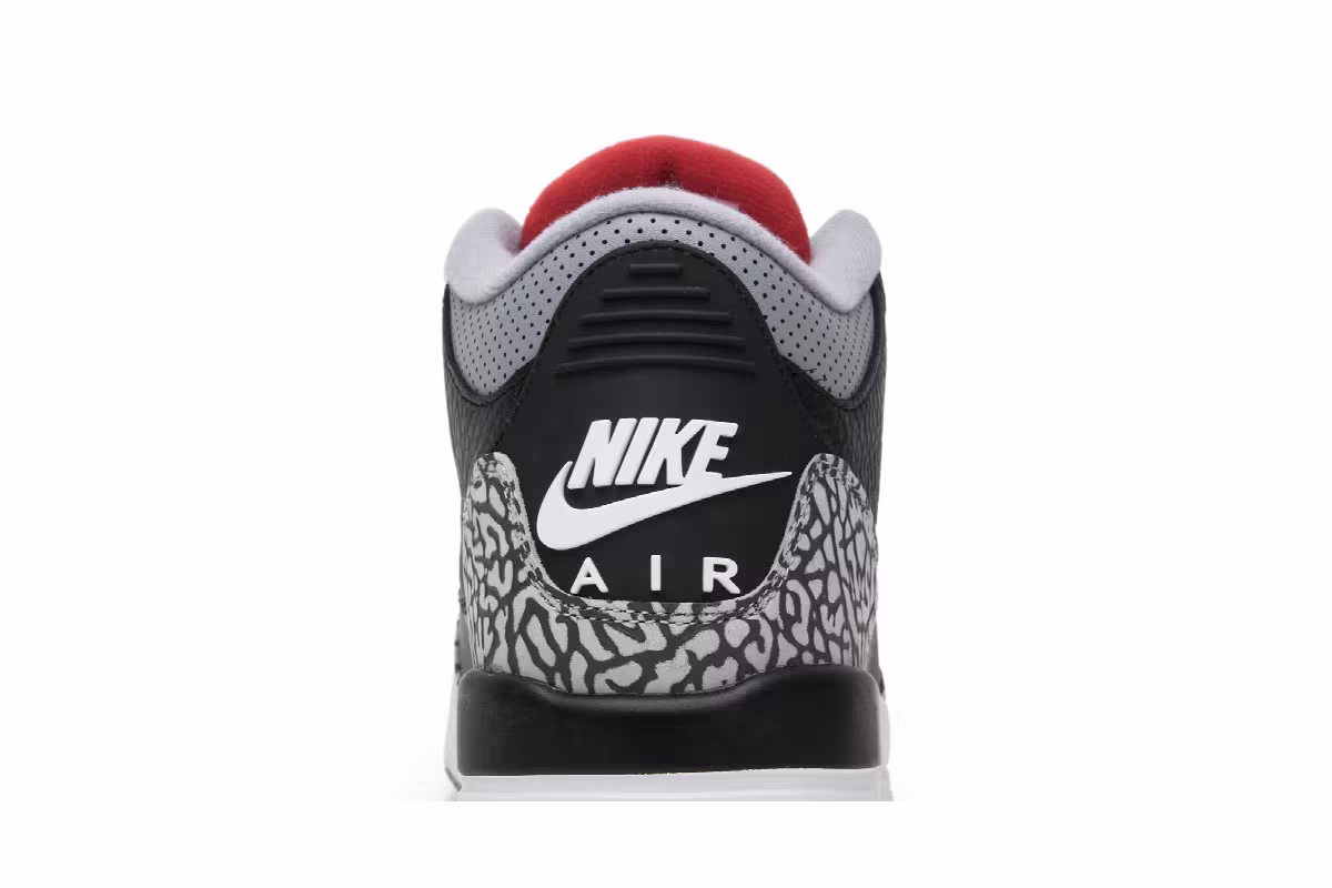 Air Jordan 3 OG BG Black Cement 2018, view 8