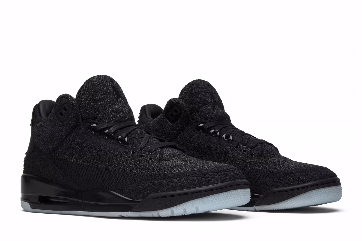 Air Jordan 3 Flyknit Black, view 9
