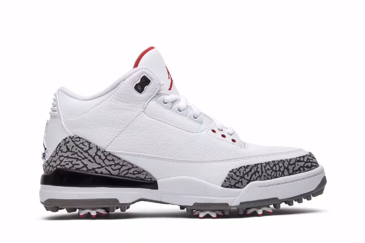 Air Jordan 3 Golf White Cement, view 2
