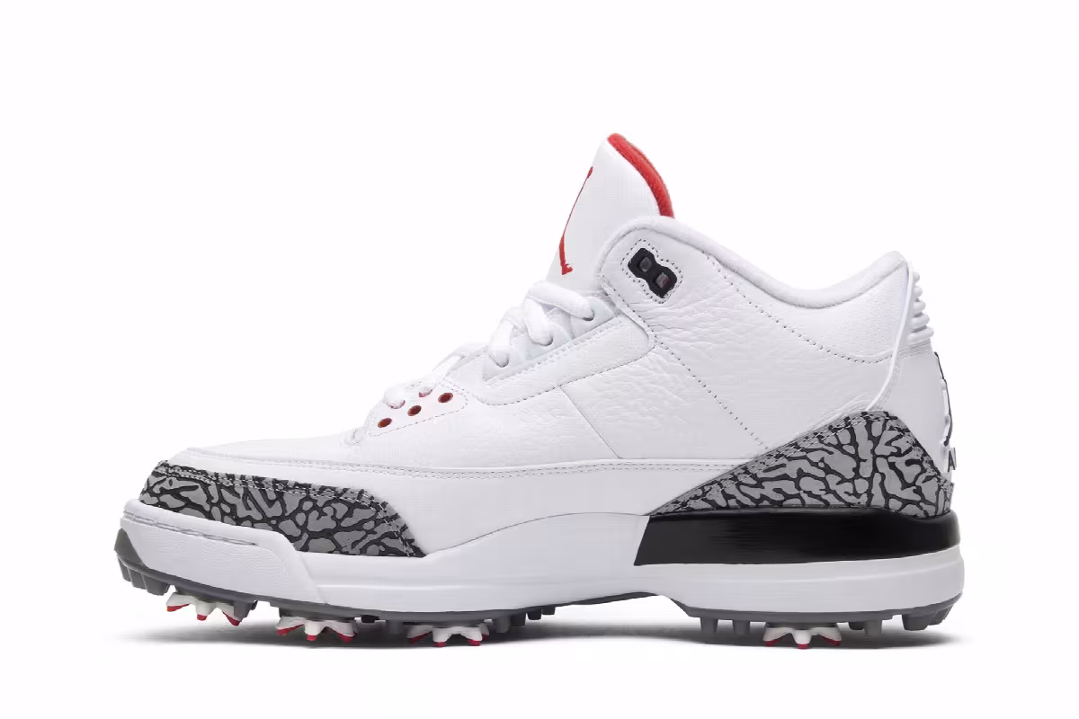 Air Jordan 3 Golf White Cement, view 4